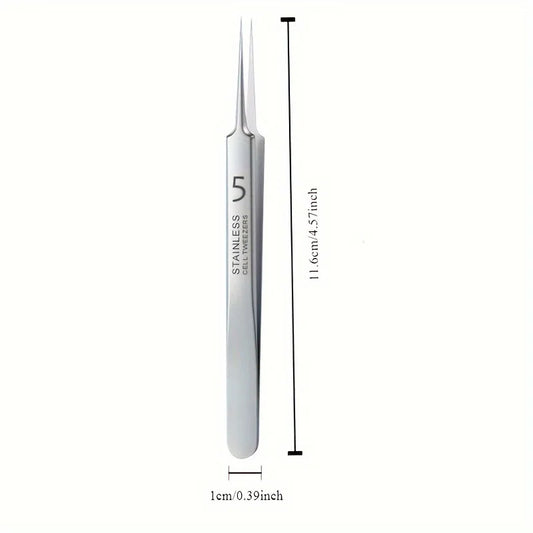 No. 5 Ultra-Fine Acne Tweezers – Blackhead Removal & Facial Care Tool.